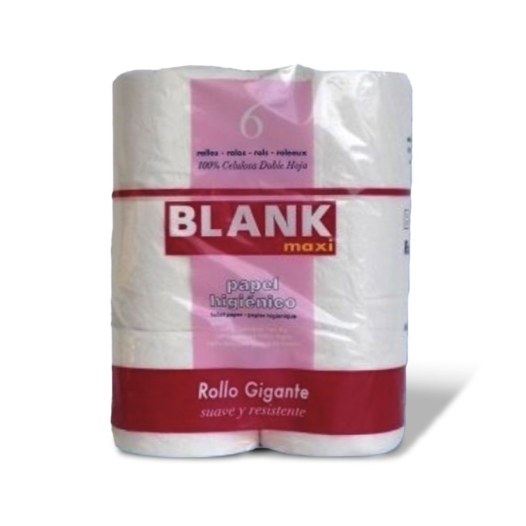 HIGIÈNIC 6 ROTLLOS MAXI BLANK 10P-6R