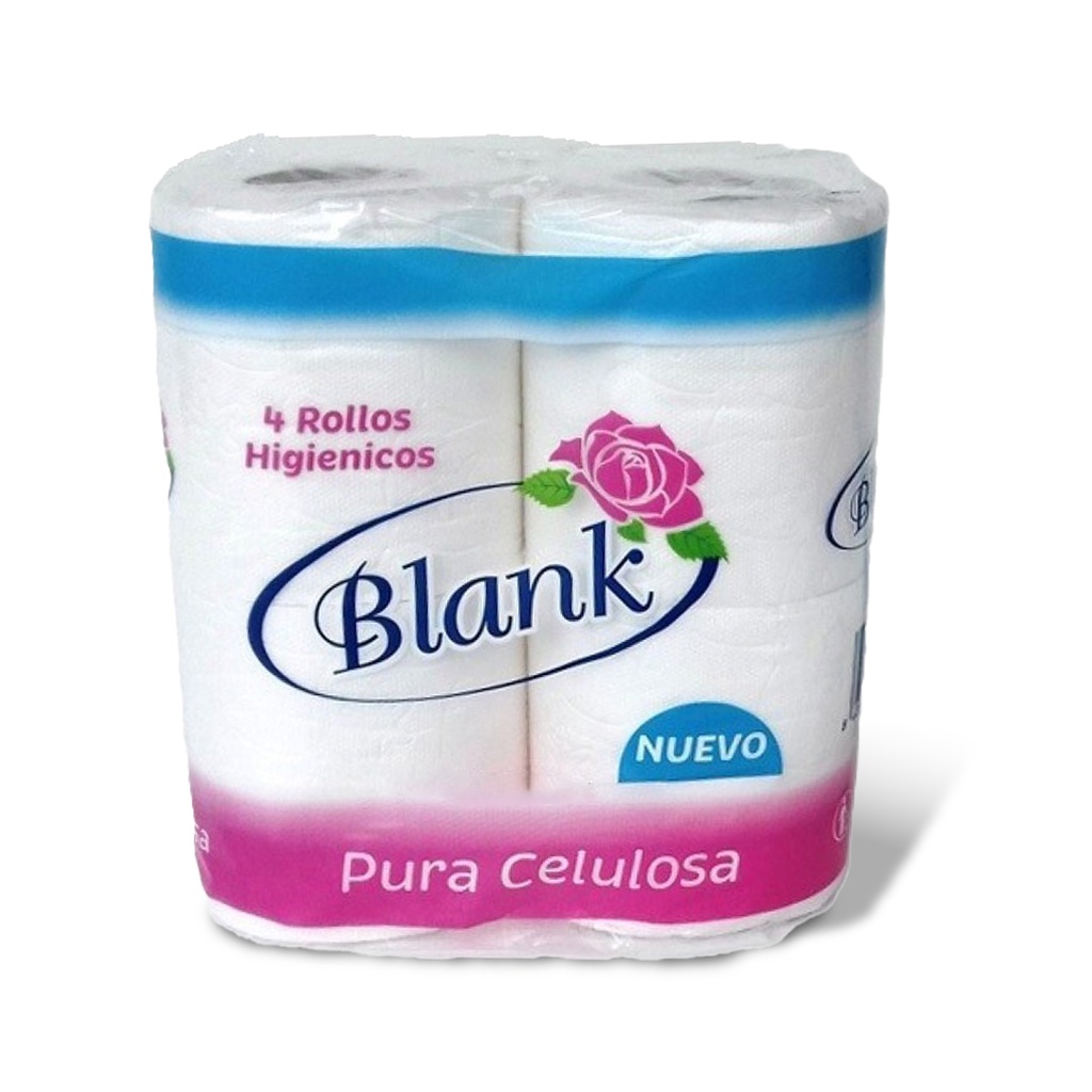 HIGIENICO 4 ROLLOS BLANK 24P-4R