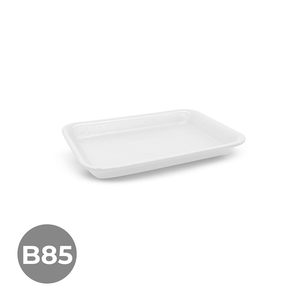 BANDEJA POREX B85 210X155X25 BOLSA 750 UDS.