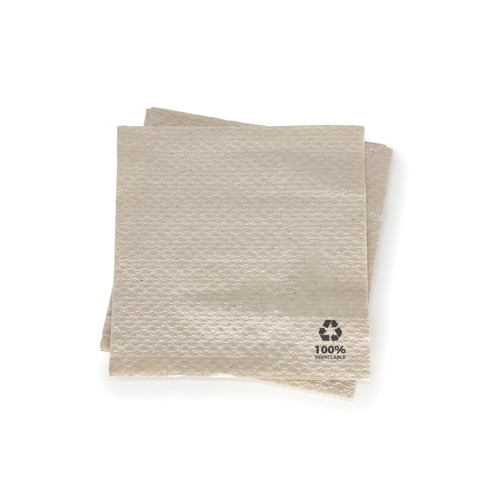 CAJA SERVILLETA 30X30 1C NATURAL 48X100UDS