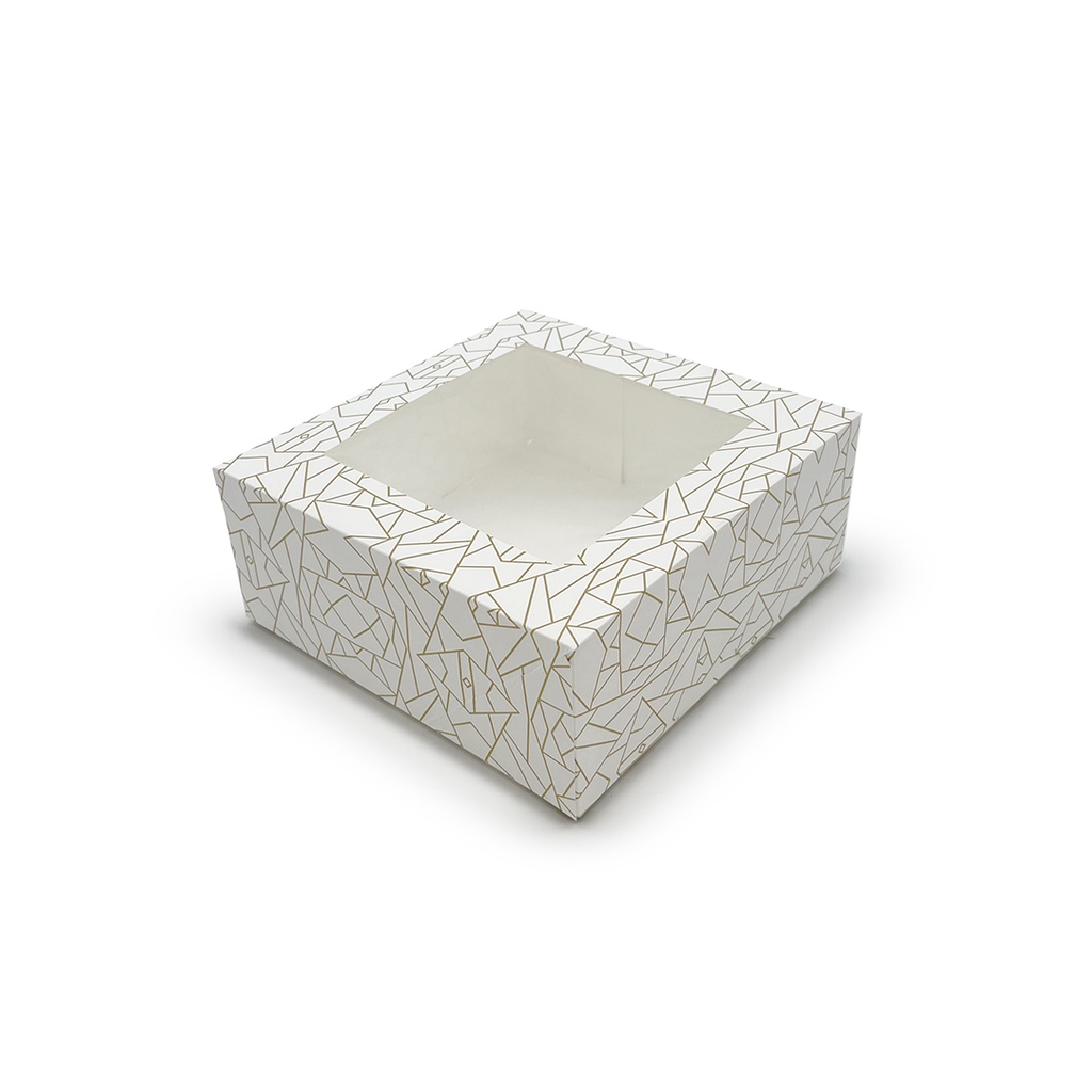 CAIXES PASTISSERIA AMB FINESTRA 18X18X7.5CM P-50 U.