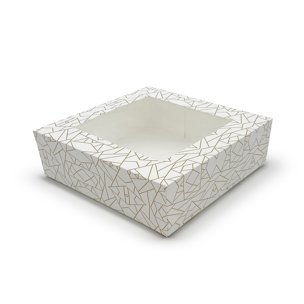 CAJAS PASTELERÍA CON VENTANA 18X11X8CM P-50 UDS.