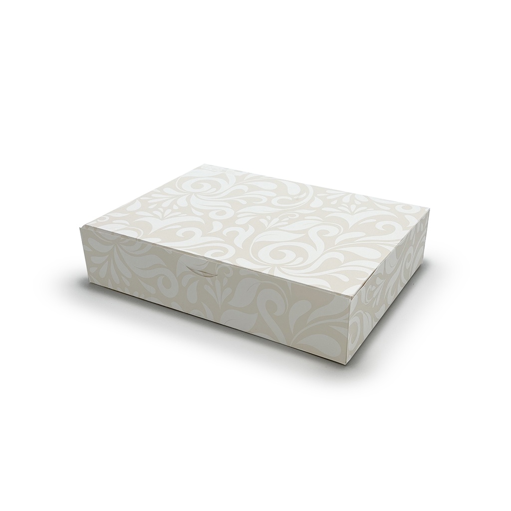 CAJAS CATERING DAMASCO 19X28X6CM P-50 UDS.