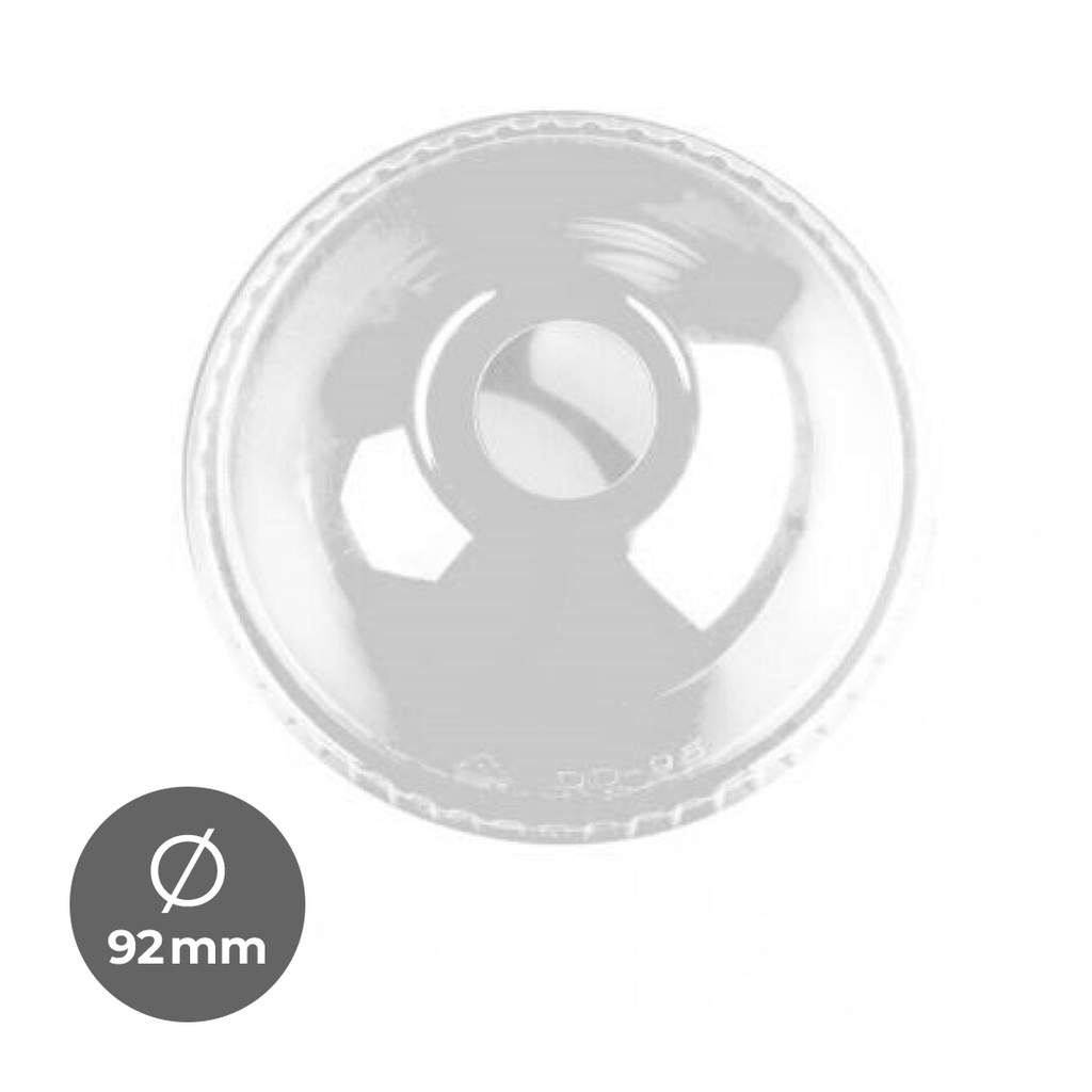 TAPA PET CÚPULA CERRADA Ø92MM 10P-100 UDS.