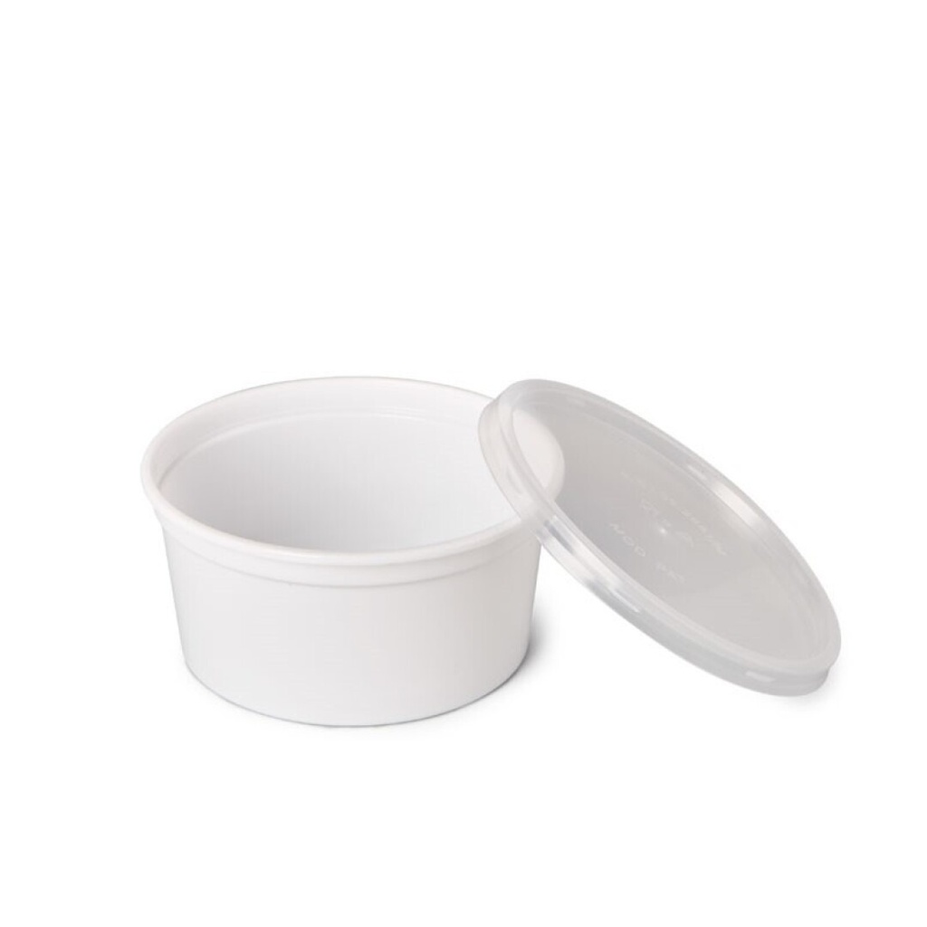 TARRINA RODONA 450CC BLANCA C-600 U.