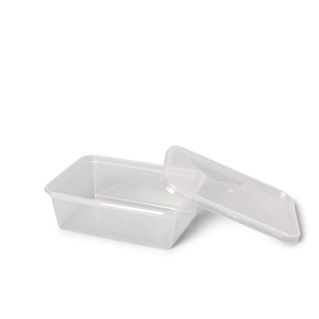 TARRINA RECTANGULAR 650CC TRANS. 500 U./C