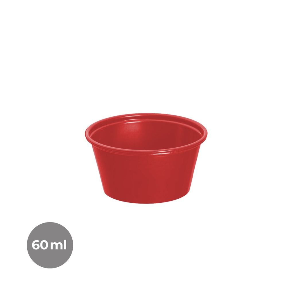 SALSERO PP ROJO 60ML(2OZ) (25X100:2500)