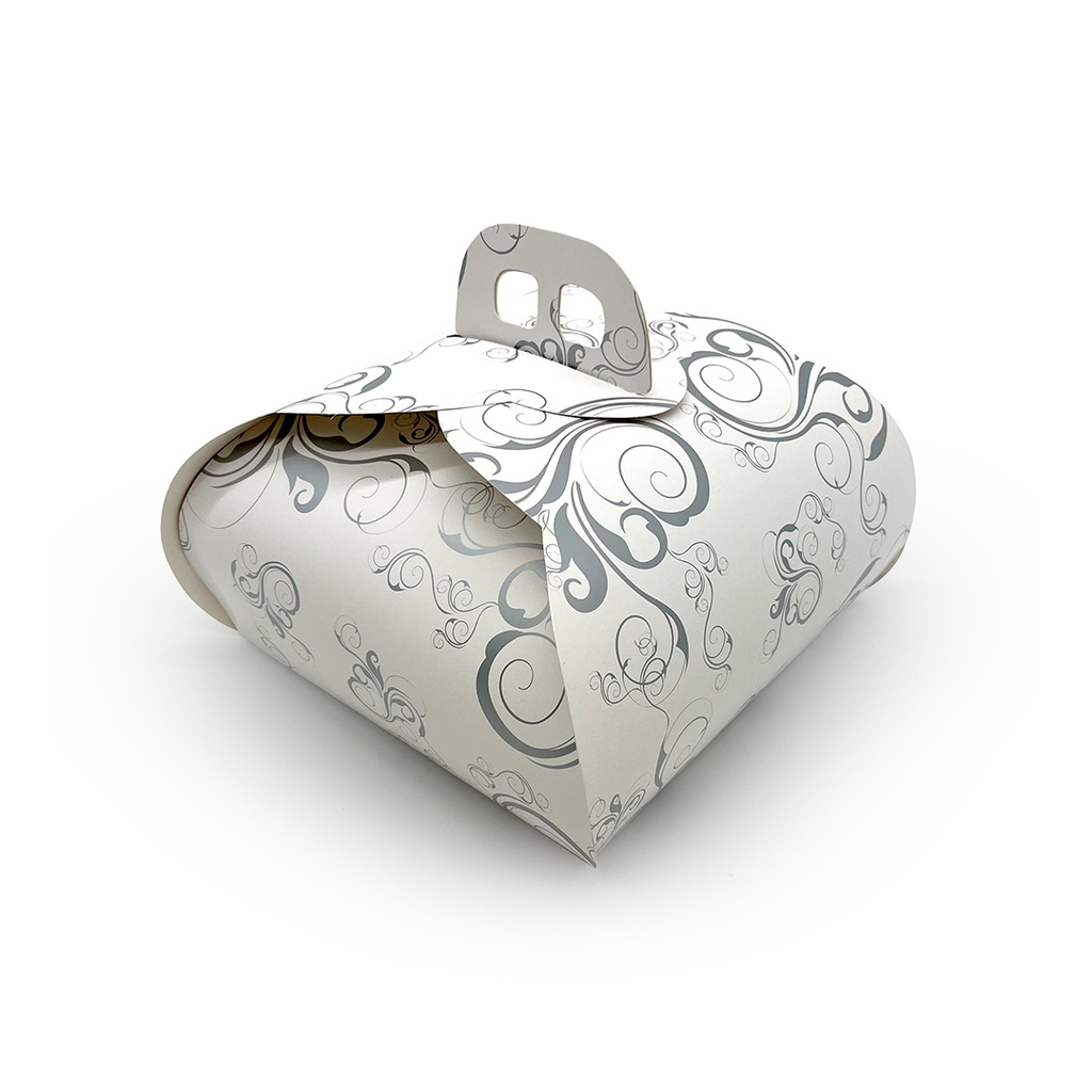 CAJA TARTA FLORAL 28X28 CM PQT-50