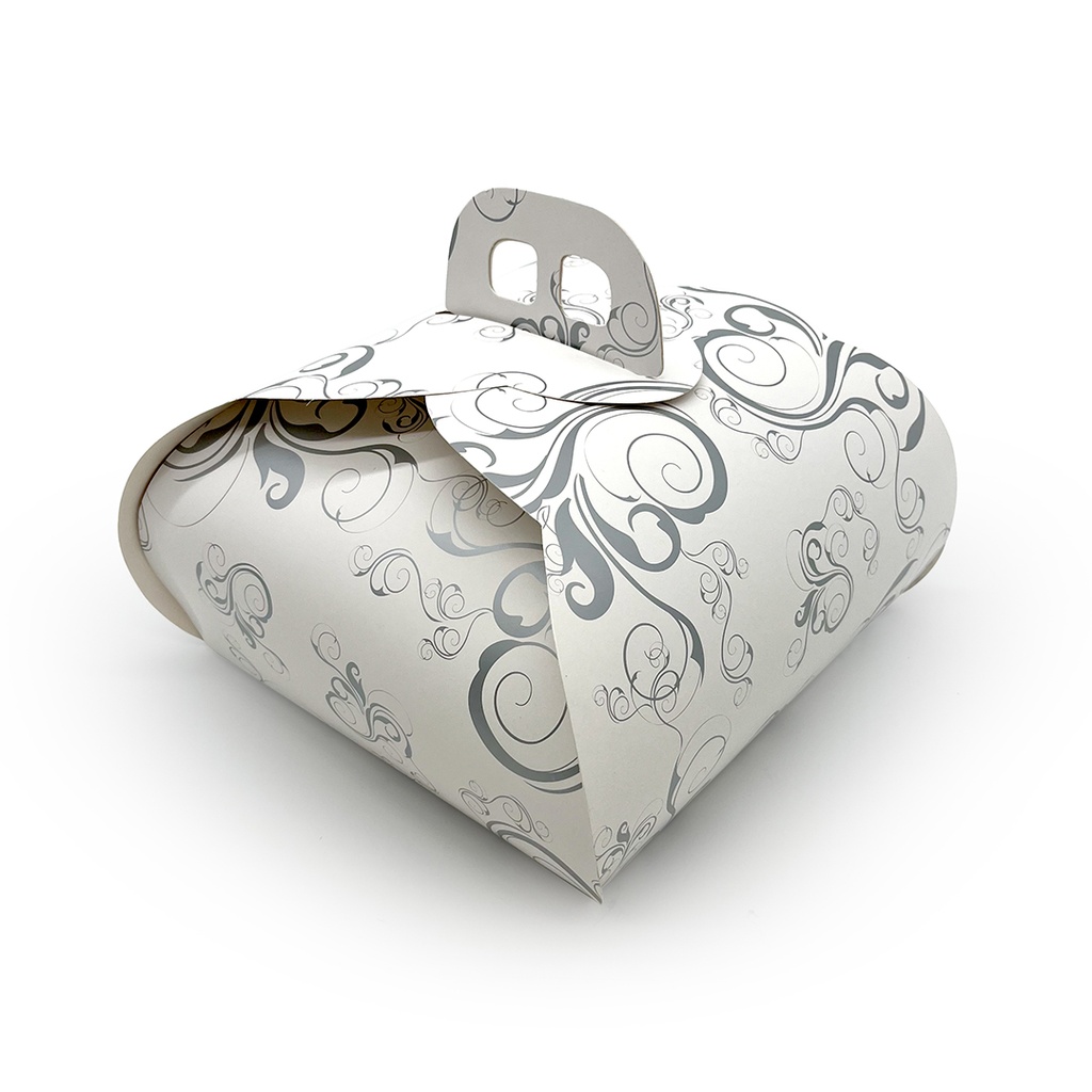 CAJA TARTA FLORAL 32X32 CM PQT-50