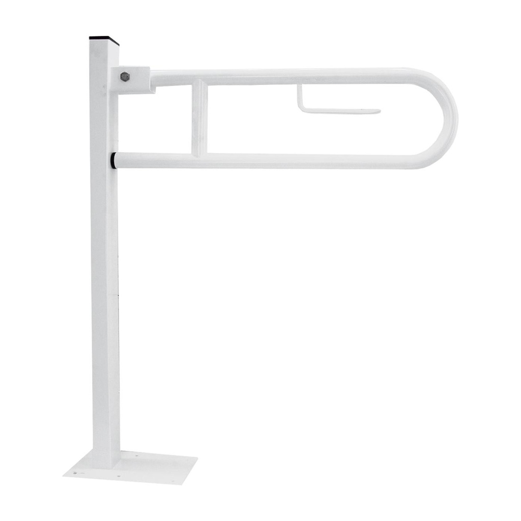 BARRA ABATIBLE INOX BLANC ANCLAJE SUELO