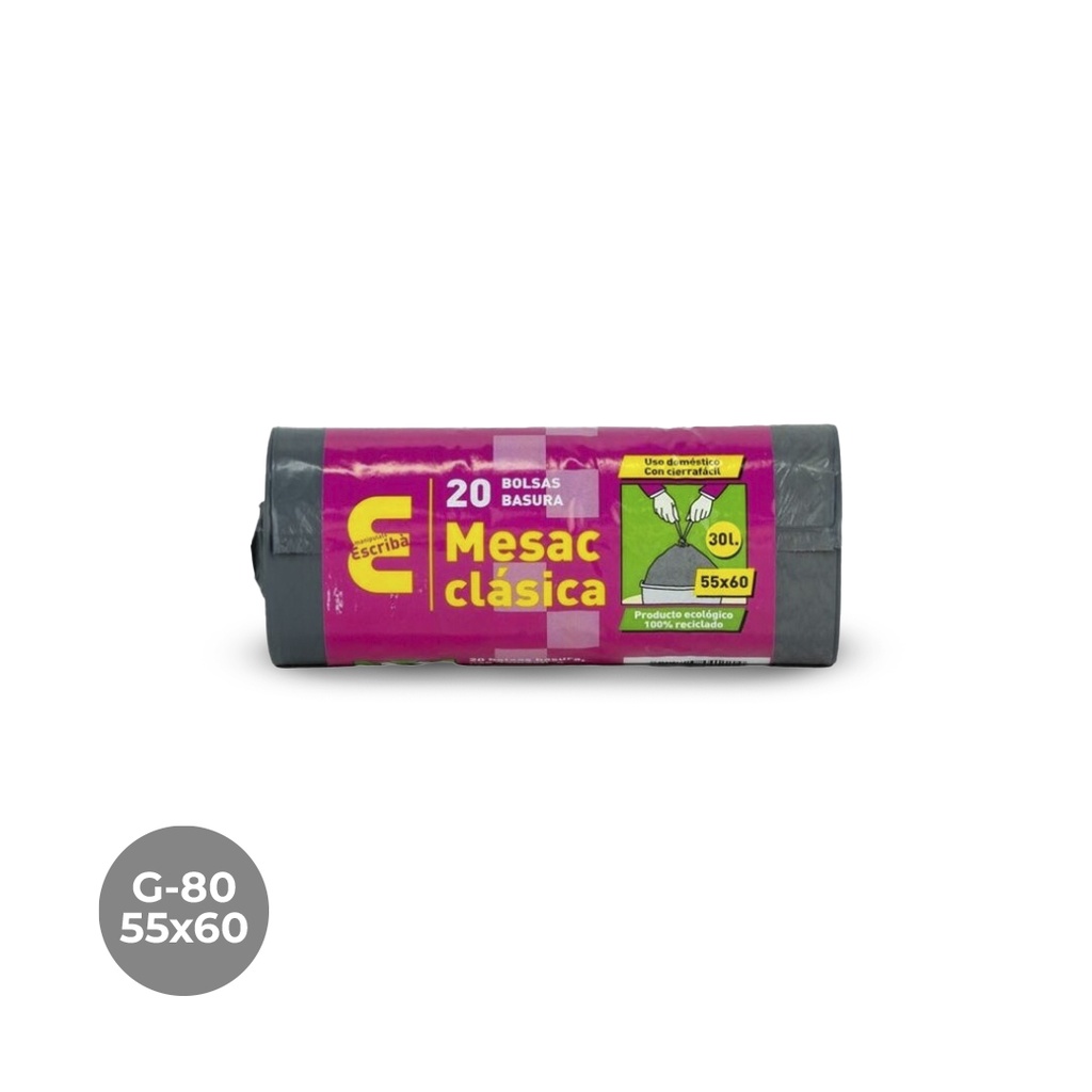 BOSSA ESCOMBRERIES C.F. MESAC GRIS 55X60 G80 45R-20