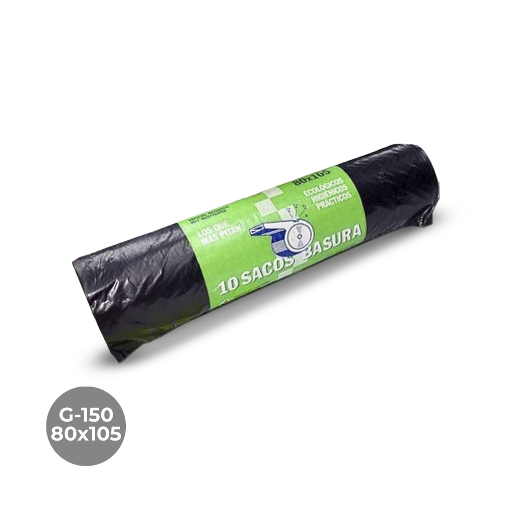 BOLSA BASURA 80X105 PITO-150 26R/10U