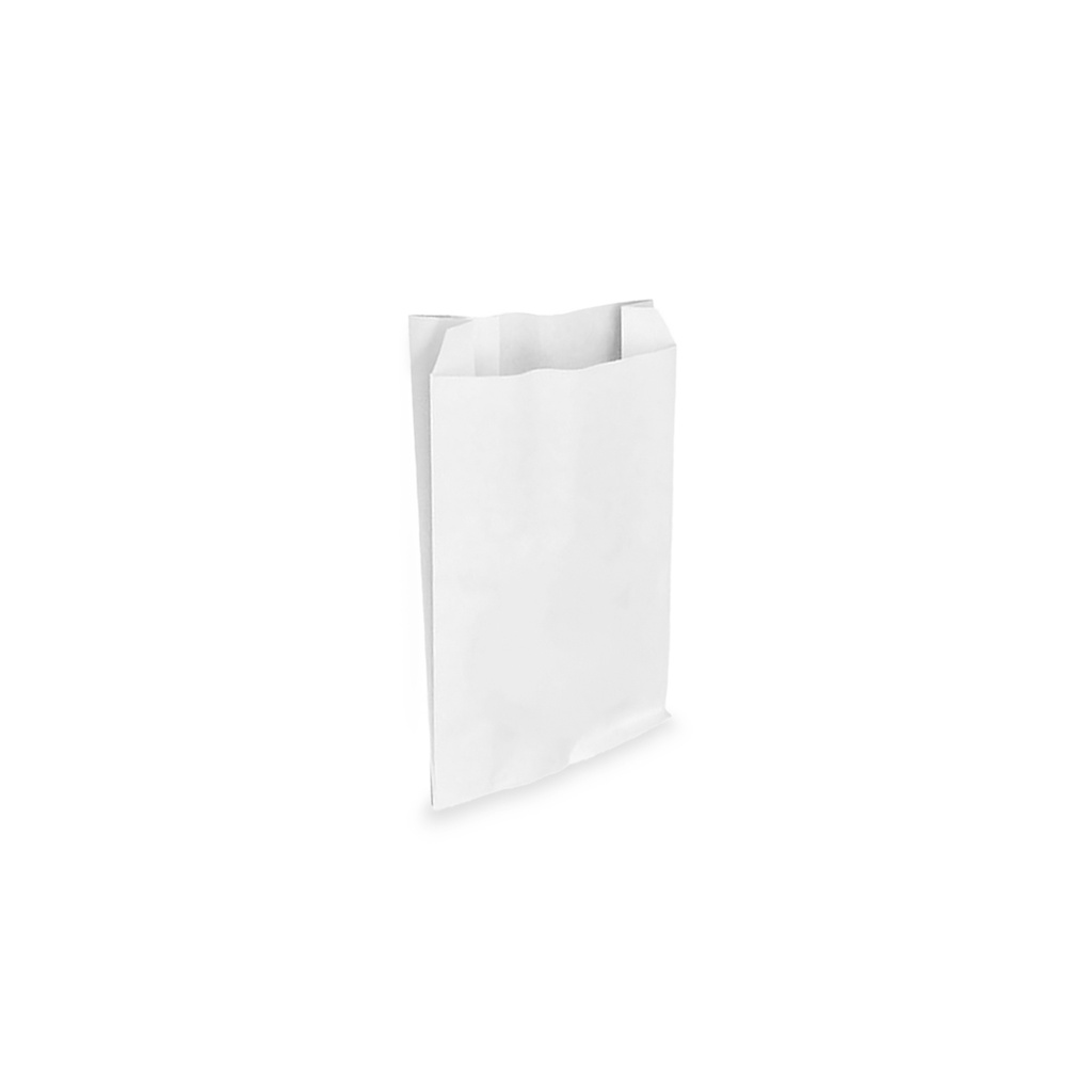 BOLSA PAPEL 10+4*25 BLANCO S/IMP C-1000