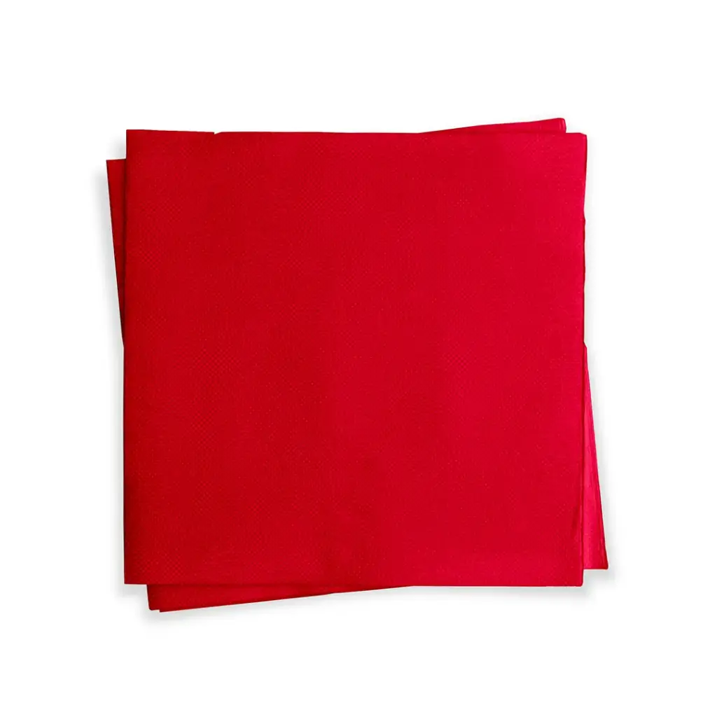 SERVILLETA 40X40 P/P 1/4 BURDEOS 24P-50 UDS.