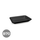 BANDEJA B70 180X135x25 BOLSA 900U NEGRA