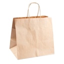 BOLSA PAPEL KRAFT CON ASA 26+17X24 C-250