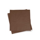 SERVILLETA 40X40 2C CHOCOLATE 24P-100 UDS.