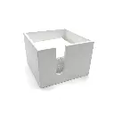 SERVILLETERO 20X20 MADERA LACADO BLANCO