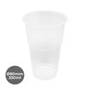 VASO PP TRANSPARENTE 330CC Ø80MM 25P-50 UDS.
