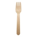 TENEDOR MADERA ENCERADA 160MM 20P-100 UDS.