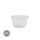 SALSERO PET TRANS. 60ML(2OZ) Ø62MM 25P-100 UDS.