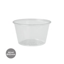 SALSERO PP TRANSP. Ø62MM 60ML(2OZ) 25P-100 UDS.