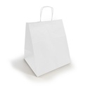 BOLSA PAPEL BLANCA CON ASA 26+20X27 C-250
