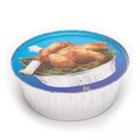 ENVASE POLLO REDONDO EXTRA 1900CC Y TAPA PACK-25UDS