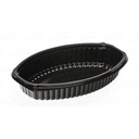 ENVASE PLAST. OVAL. NEGRO 500CC (4X125UDS)