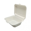 ENVASE FIBRA CAÑA AZUCAR HOTDOG 180X135MM(10X50)