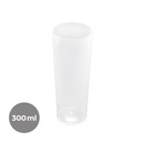 VASO TUBO PP TRANS. 300ML (50X10:500uds)