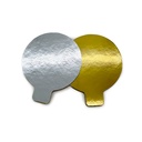 PAQ-100 FORM. REDONDO PESTAÑA 10X8 ORO/PLATA