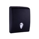 DISPENSADOR DE PAPEL TOALLA ZIG-ZAG ABS NEGRO