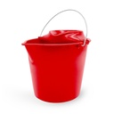 CUBO+ESCURRIDOR REDONDO 14L ROJO